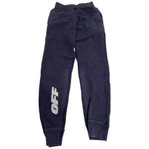 OFF-WHITE Wing Off Sweatpants in Blue White